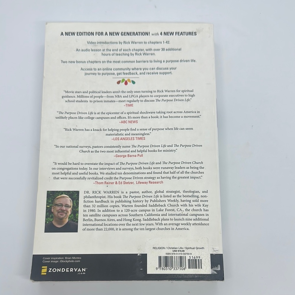 The Purpose Driven Life Book by Rick Warren - Picture 2 of 6